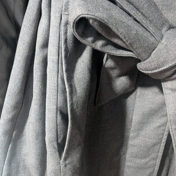 Abercrombie & Fitch | Nicole Benefield Padded Grey Trench Coat - Picture 12 of 16